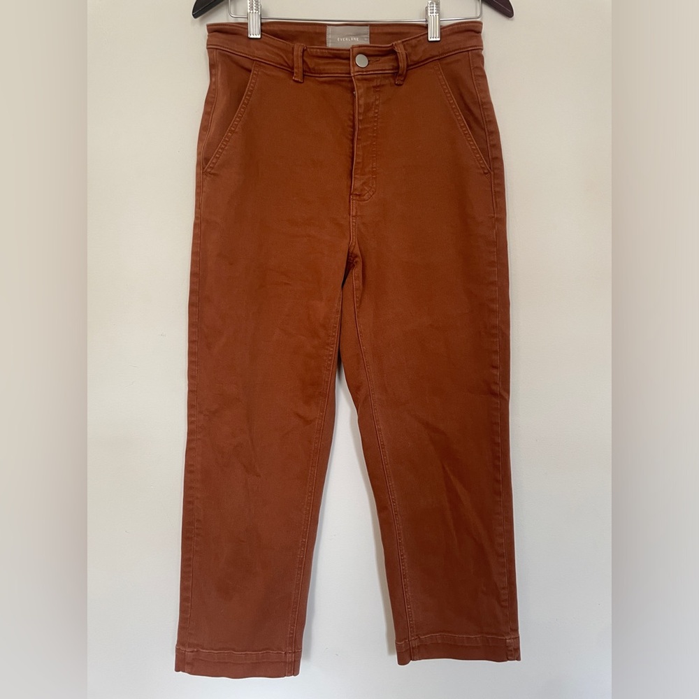 Everlane High Waisted Jean (Burnt Orange)